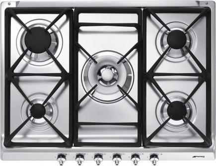 Smeg Gaskochfeld SDR70XG5 Edelstahl
