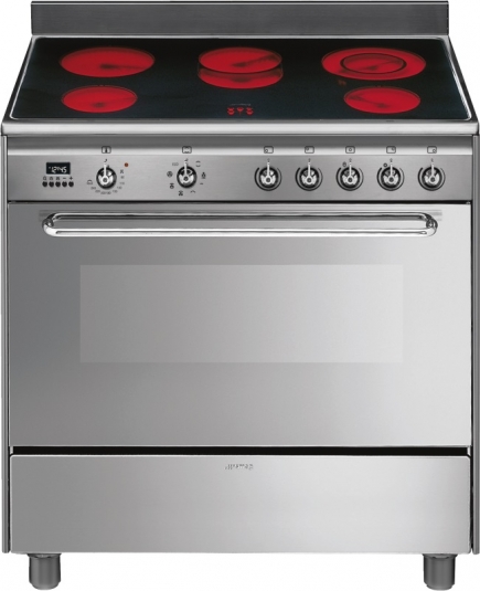 Smeg Standherd SCD90CMX9 Edelstahl