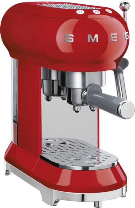 Smeg Espresso Maschine Siebtrger ECF01RDEU Rot