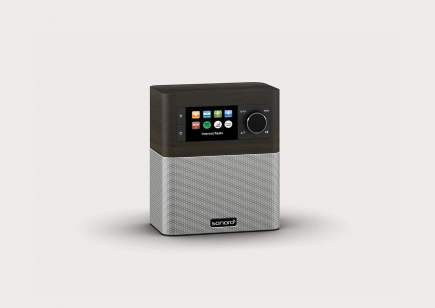 Sonoro Multiroom-Lautsprecher STREAM Mooreiche-Silber