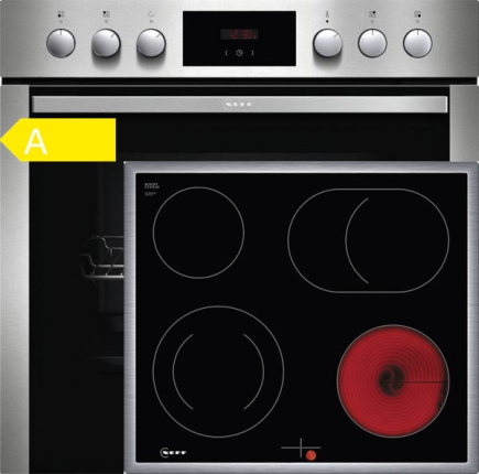 Neff Einbau-Herd-Set EX3 (E1CCC0AN0+M16SRF0L0) Edelstahl-Schwarz