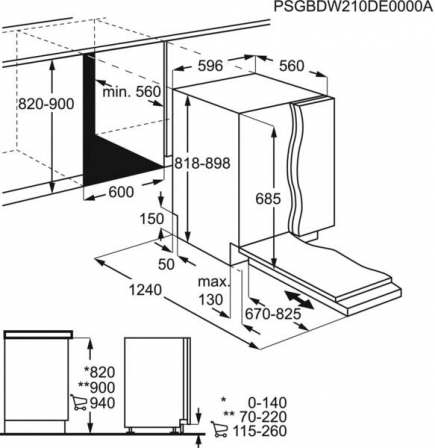 AEG Einbau-Geschirrspler FAVORIT FSE96817P
