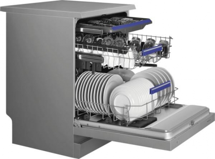 Smeg Stand-Geschirrspler LVS342CQSX Edelstahl-Silber
