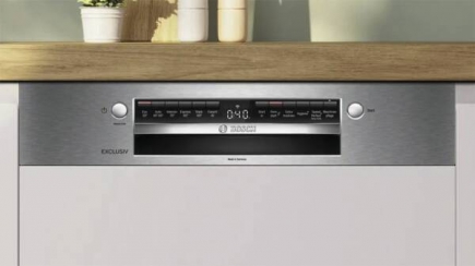 Bosch Teilint. Einbau-Geschirrsp�ler SMI4EBS03D Stahl geb�rstet