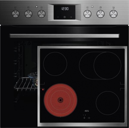 AEG Einbau-Herd-Set H51EPV1 (OU5AE20SM+TA64RA07XB+TR1LFV) Edelst
