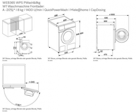 Miele Waschmaschine WEB365WPS Lotosweiss