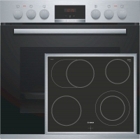 Bosch Einbau-Herd-Set HND431ES61 Edelstahl-Schwarz