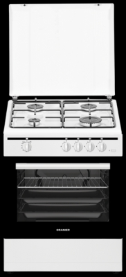 Oranier Gas-Standherd STG599 weiss