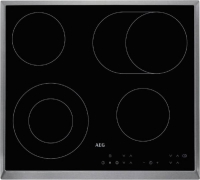 AEG Glaskeramik-Kochfeld autark HK634060XB Edelstahl-Schwarz