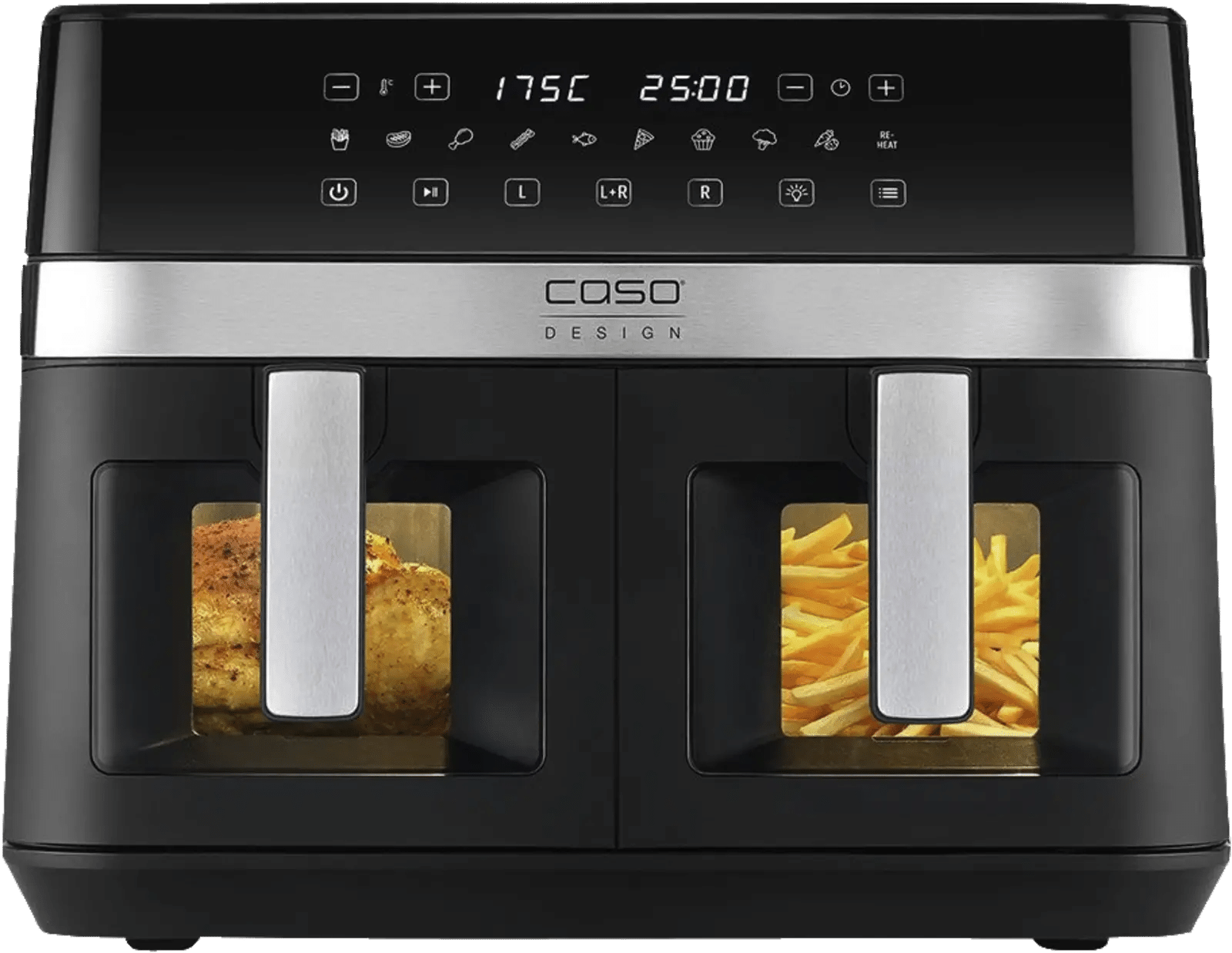 Caso AirFry Duo Chef — Schwarz