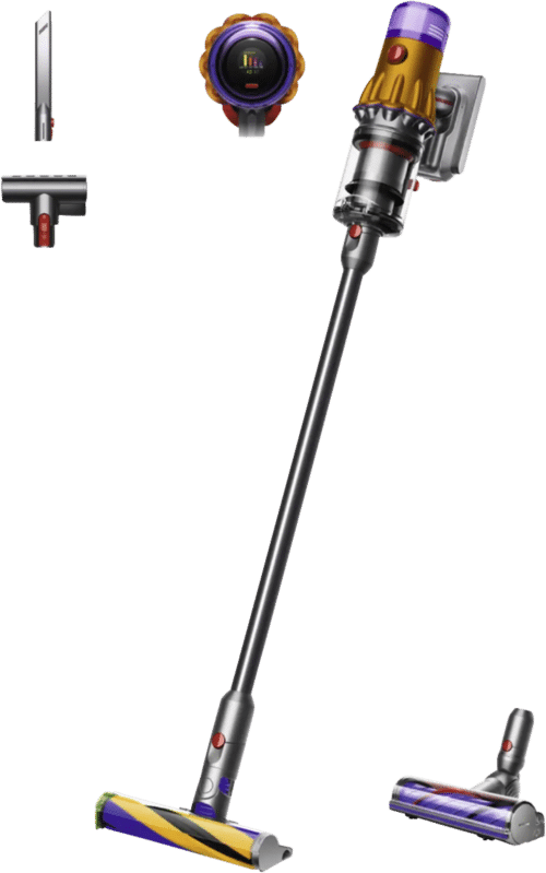 Produktbild Dyson V12 Detect Slim Absolute — Nickel Satin Gelb-Glanz Nickel Produktbild Dyson V12 Detect Slim Absolute — Nickel Satin Gelb-Glanz Nickel